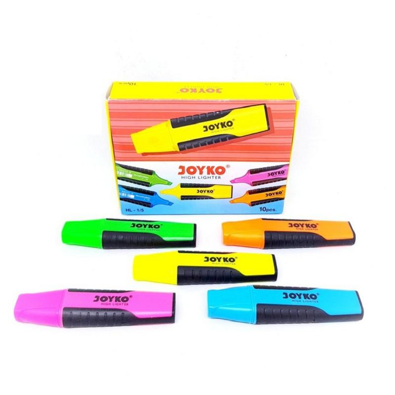 

Highlighter HL-1-5 Warna Neon Joyko Textliner Harga Satuan