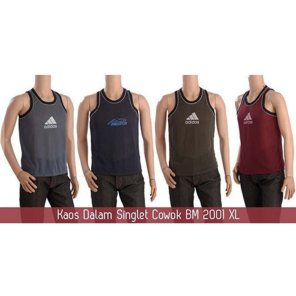 Kaos Dalam Singlet Pria Dewasa 2001 Import