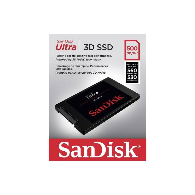 SanDisk Ultra 3D SSD 500GB up to 560Mbps Original Garansi 3 Tahun