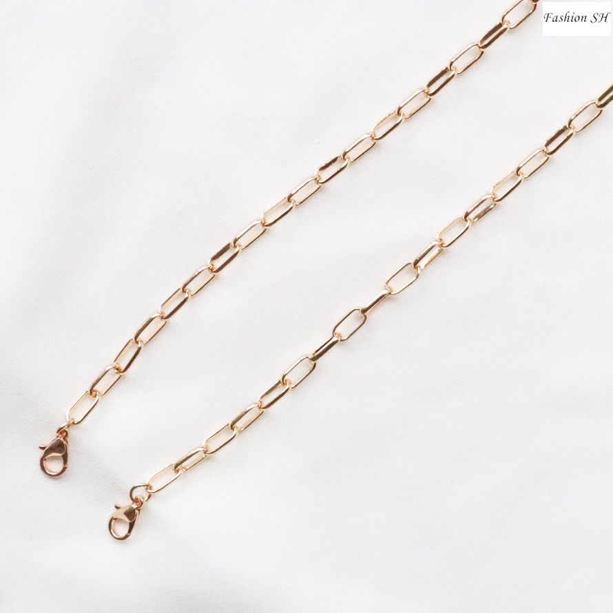 Kalung Rantai Dengan Gesper Lobster Magnetik Anti Hilang Untuk Masker M60082-A
