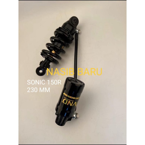 MONOSHOCK VND AK 111 RACE HONDA SONIC 150/ SUPRA GTR 150 BLACK - 230MM