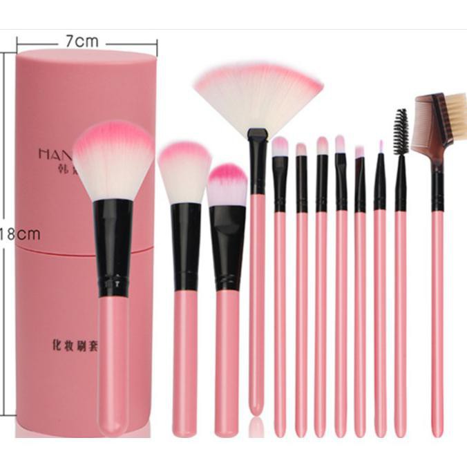 Brush MakeUp / Set Brush + Tabung Penyimpan / Set Kuas Make Up Set 10isi GM113