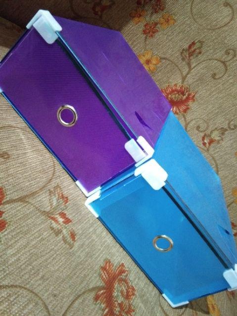 [lis Silver] Shoes Box Silver Frame Transparant