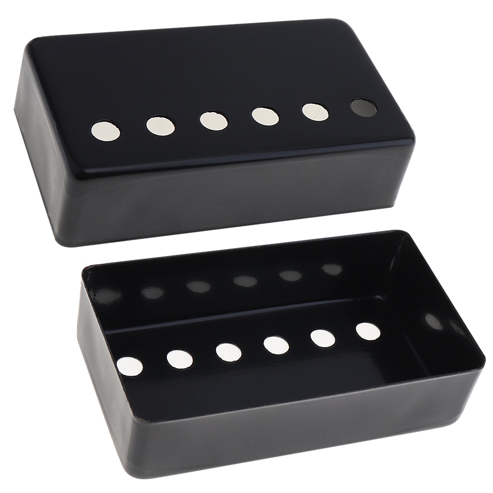 2pcs / set Humbucker Pickup Cover Bahan Metal 2 Warna Ukuran 50 / 52mm Untuk Gitar LP