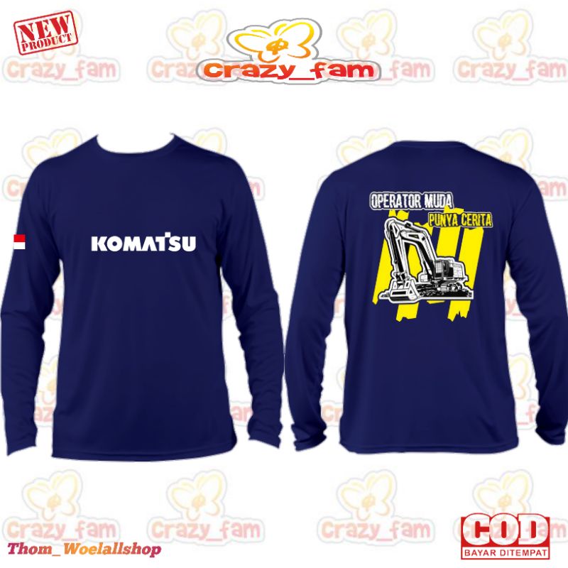 KAOS LENGAN PANJANG ALAT BERAT KOMATSU