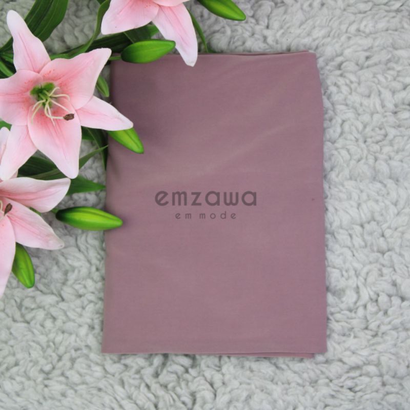 hijab bergo hijab maryam premium hijab tali hijab bahan  jersey korea nayarascarf emzawa-Mauve