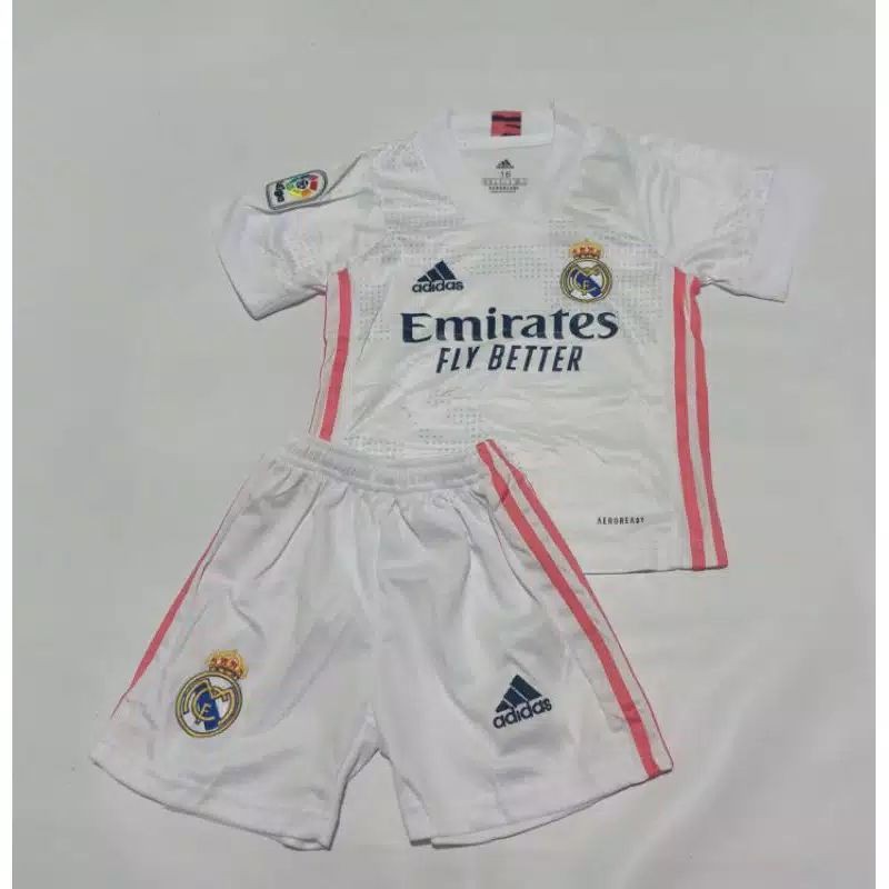 Jersey baju bola real Madrid home kids anak anak 2020 2021 GO