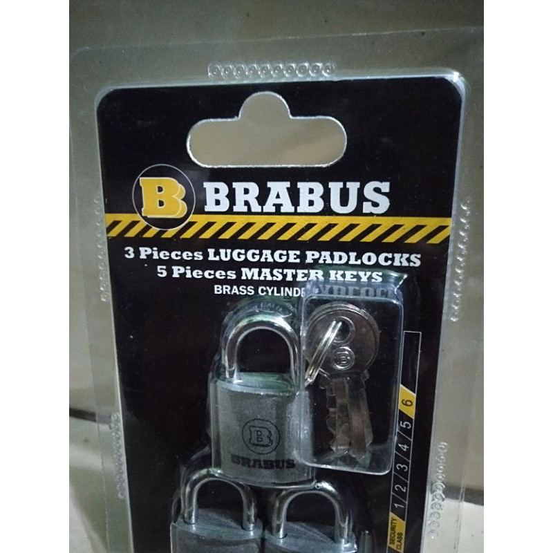 gembok koper master key brabus 3pcs