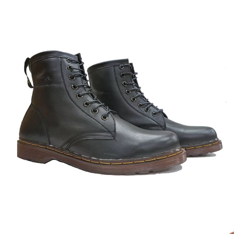 Sepatu Boots Pria Dockmart Kulit Asli 8 Hole