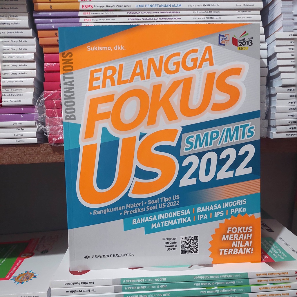 Jual BUKU SOAL UJIAN ERLANGGA FOKUS US SMP / MTS 2022 | Shopee Indonesia