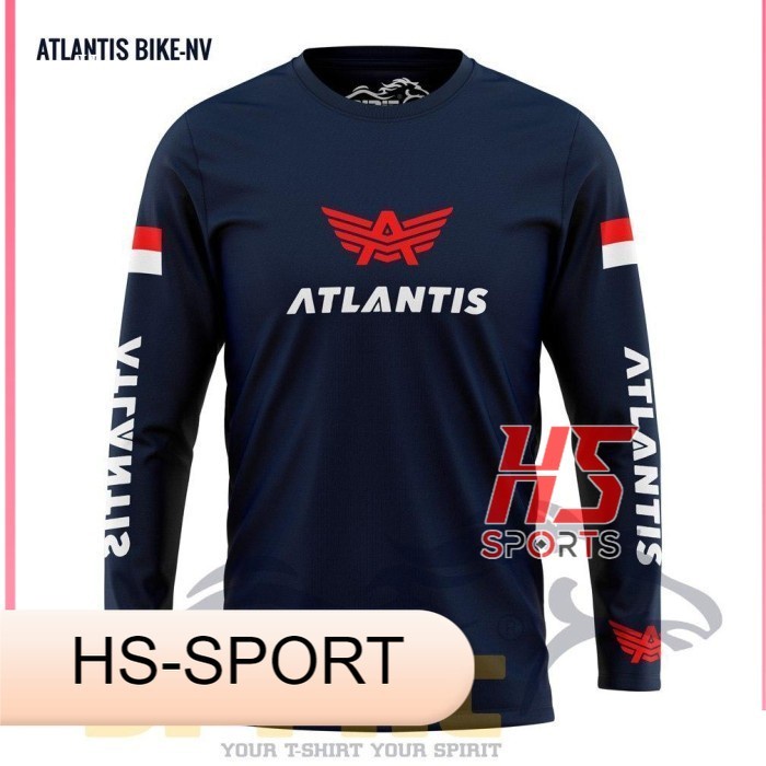 KAOS SEPEDA BAJU SEPEDA ATLANTIS BIKE PRIA LIPAT MTB LENGAN PANJANG - XS