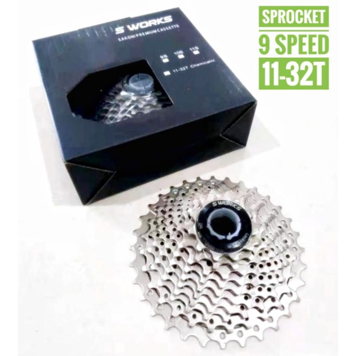 sprocket 9speed 11 32t - sprocket 9 speed 11 32t - sprocket road bike - sprocket rb - sprocket seped