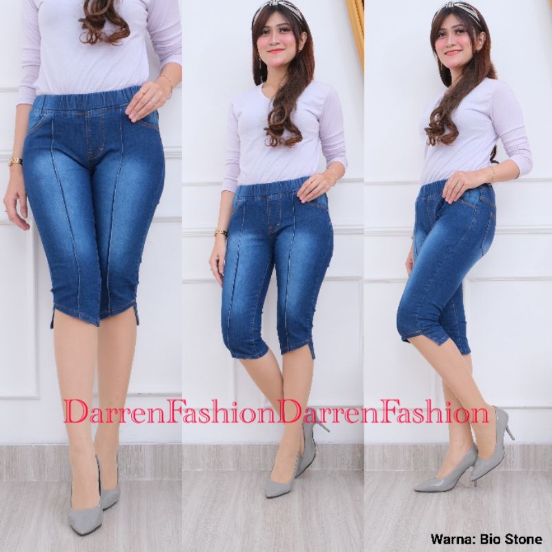 Celana Jegging 7/8 Jeans Wanita Stretch Nayla 7 8