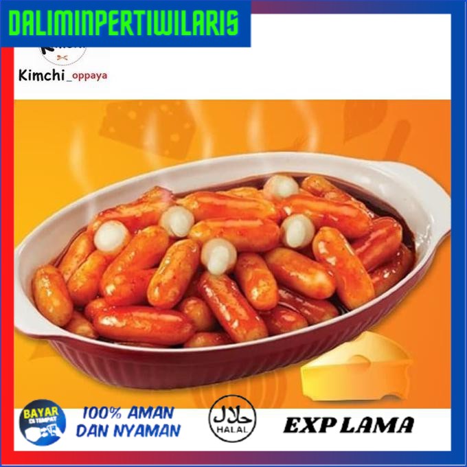 

( BISA COD ) Keju cheese Tteokbokki tokpoki 300 gram sets (300 gram kue keju tteok + 300 gram saus