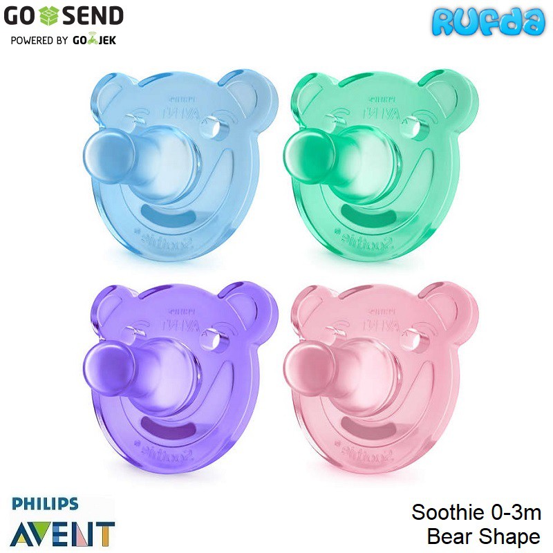 Avent Soothie 0-3m Bear Shape Pacifier Hospital Grade