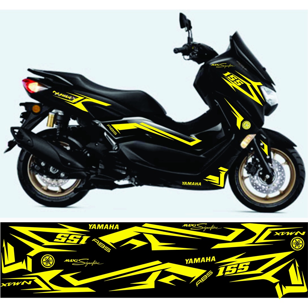 Cutting Stiker NMAX hitam 2021