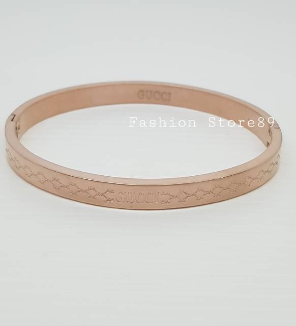 Gelang bangle Titanium Import gelang bangkok antikarat gelang titanium gold Rosegold white Titanium