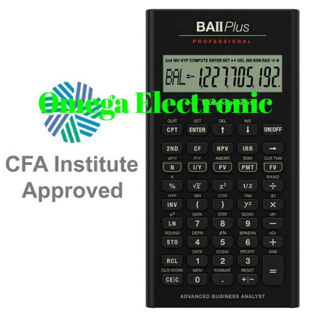 Texas Instruments BA II Plus Professional Financial Calculator Kuliah