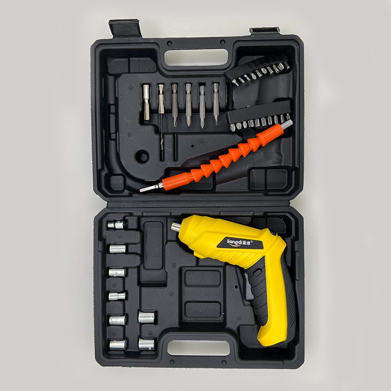 Obeng listrik electric screw driver Multi-function screwdriver Electric drill Bor listrik-Yellow - 48pcs
