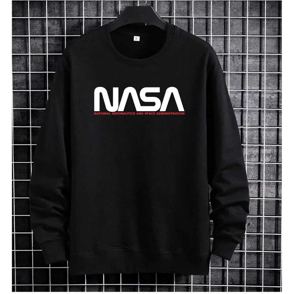 BISA COD / ALIPIO FASHION - BAJU SWEATER NASA / fashion pria / sweater pria / terbaru / keren