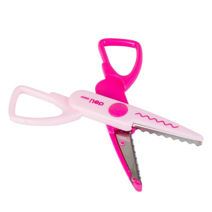 

Terlaris Deli ED60000 Gunting-Neon Zigzag Crafting Scissors 2 Shape 136mm Keren