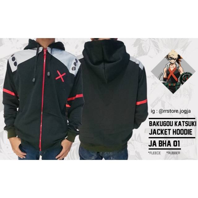 Jaket Bakugou Katsuki / Hoodie Bakugou Katsuki / Jaket Anime/ Jaket Game/ Hoodie Anime/ Jaket Hoodie