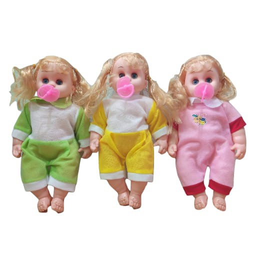Boneka Bayi Nangis Dot Mainan Boneka Bayi Nangis Bersuara Crying Doll Mainan Edukasi