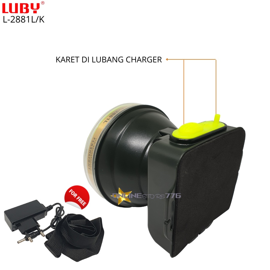 SENTER KEPALA SELAM LUBY L2881L L2881K CAHAYA PUTIH DAN KUNING 45WATT