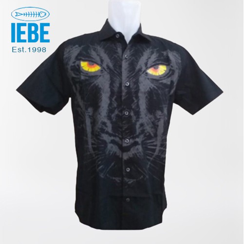

IEBE Kemeja Pria Lengan Pendek Kasual L3BH8018