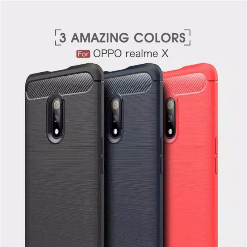 Case Realme X Fiber Carbon Ultimate Premium Quality