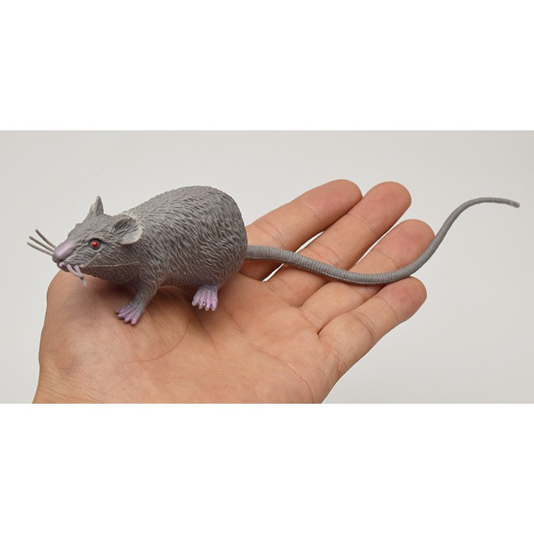 TIK mainan gag prank toy squishy karet tikus got laboratorium lab mos