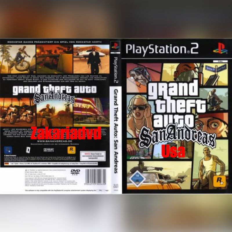 Kaset Ps 2 GTA USA
