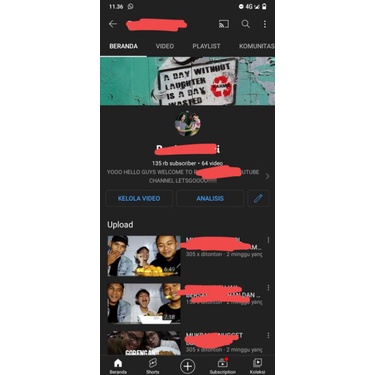 akun YouTube monetisasi 135rb subs