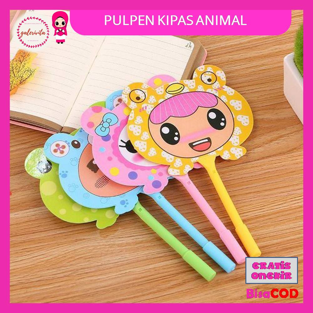 

Pena Pulpen Gel Kipas / Pena Kipas Animal Dan Buah / Pulpen Kipas Animal