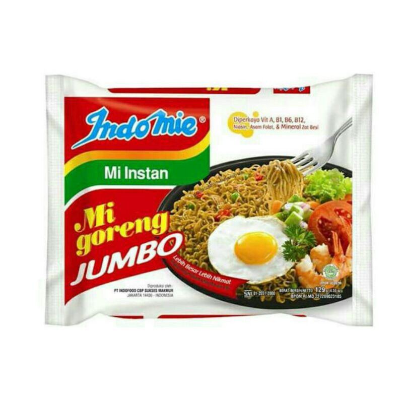 

Indomie Goreng Jumbo 1 Pcs