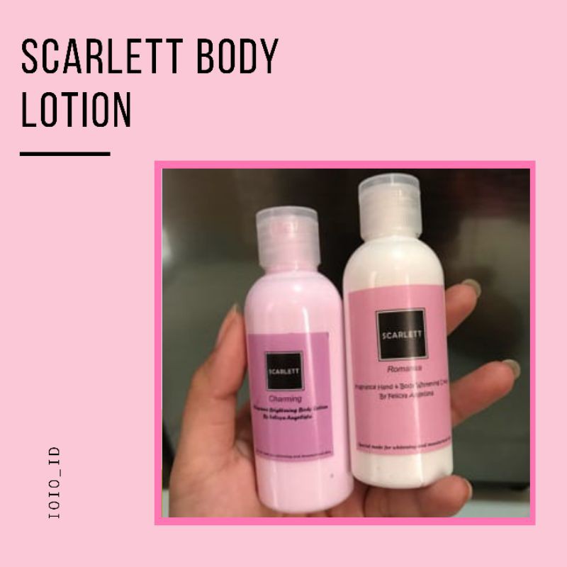 Scarlett Whitening Body Lotion/ Body lotion / Original/ share in bottle 60ml