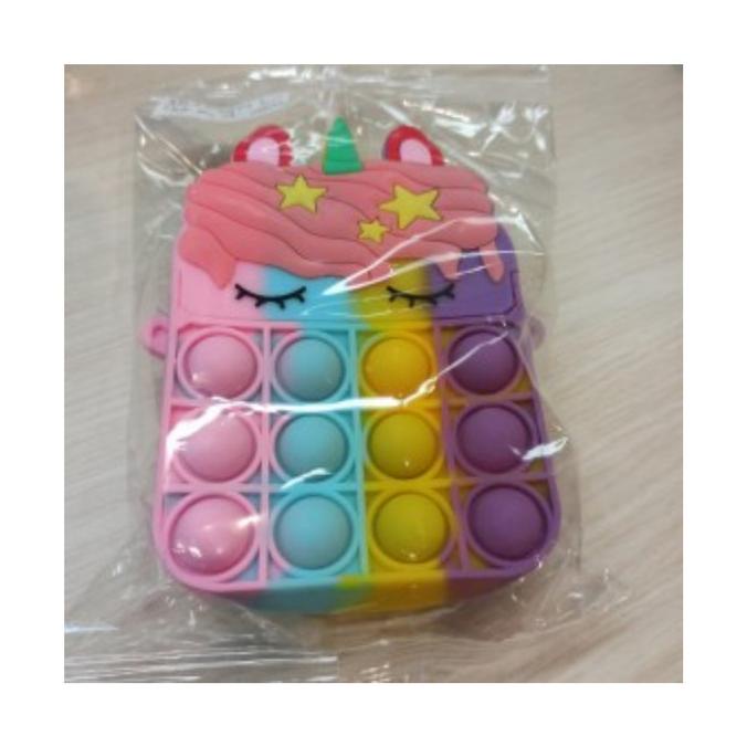 .........] Mainan Pop It Tas Unicorn / Tas Pop Unicorn / Fidget Sensory Toys