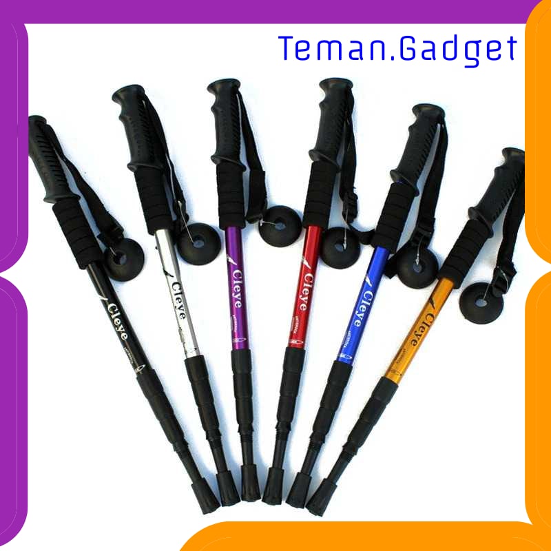 TG-ID053 CLEYE TONGKAT HIKING TREKKING TELESCOPIC 4 SECTION - E4103