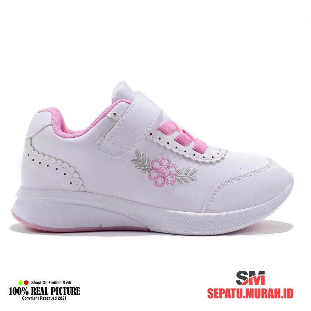 Sepatu anak perempuan tk velcro original ANDO BIRDY 29-32-5