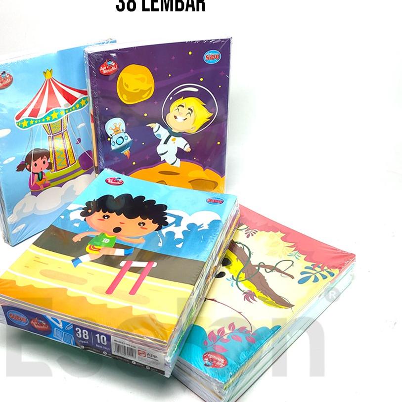 

Big Sale|SQ15|10pcs Buku Tulis SIDU Garis 38lembar / 1pack Buku Tulis SIDU 38lembar / Buku Tulis SIDU