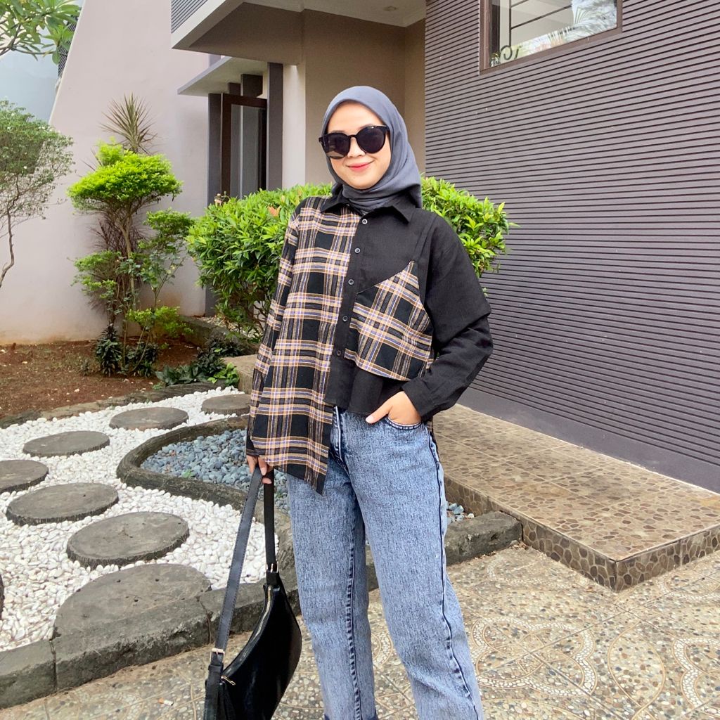 Tartan Shirt Kombinasi / Kemeja Tartan (33)
