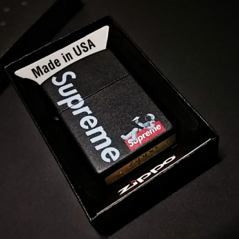 ZIPPO BLACK MATTE SUPREME ASTRONOT DESIGN SUPER PREMIUM QUALITY MIRROR