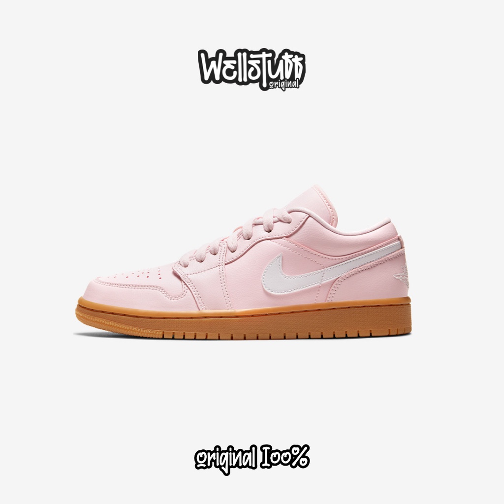 Sepatu Wanita Nike Air Jordan 1 Low Artic Pink Gum Original DC0774-601