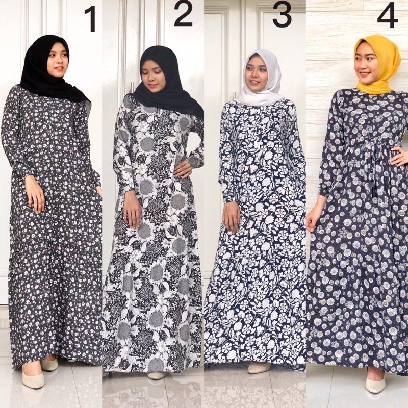 gamis katun rayon premium