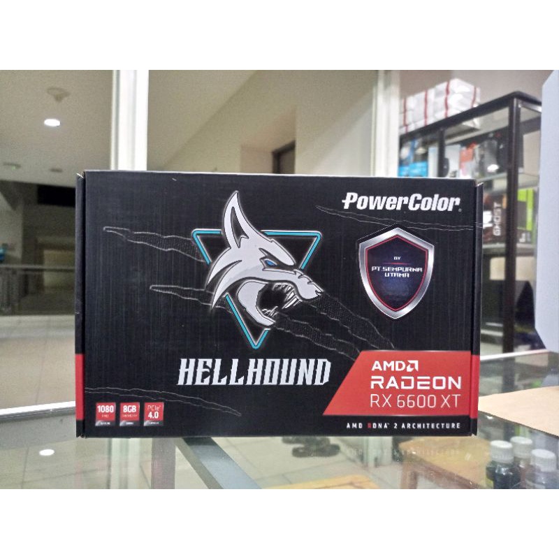 Vga Powercolor Radeon Rx 6600XT 8gb ddr6 siap rakit pc gaming mining adik 5700xt