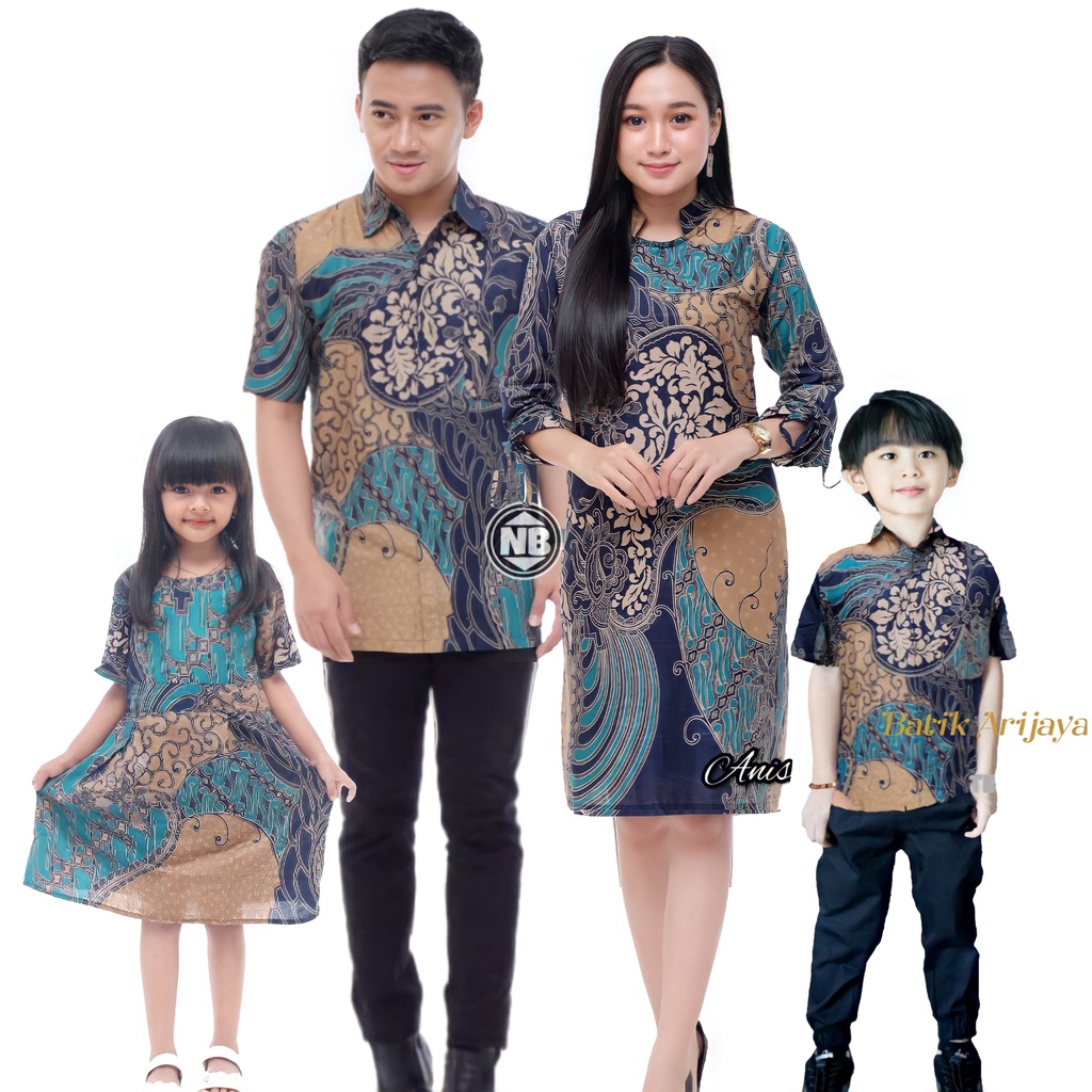 COUPLE BATIK KELUARGA MOTIF GUNUNG MERAH TERHITS MASA KINI