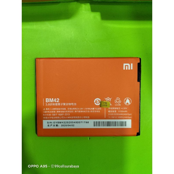 Baterai battery batrai batre Redmi Note BM 42 original