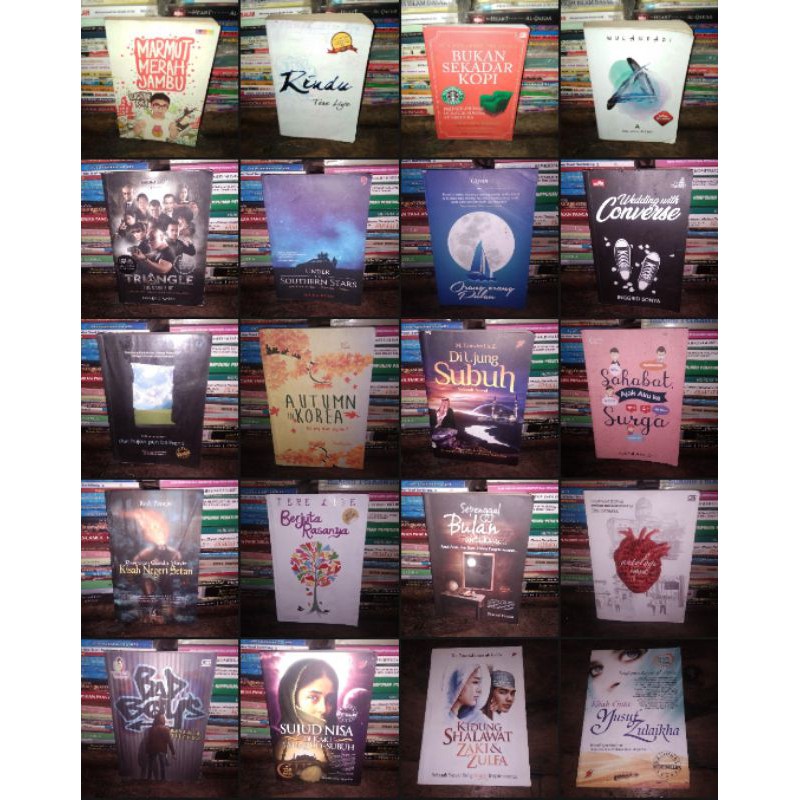 ( Preloved ) ( Original ) Obral Buku Bacaan Novel Bekas Original - Dee Lestari - Wulanfadi - Raditya Dika - Gramedia - Teenlit