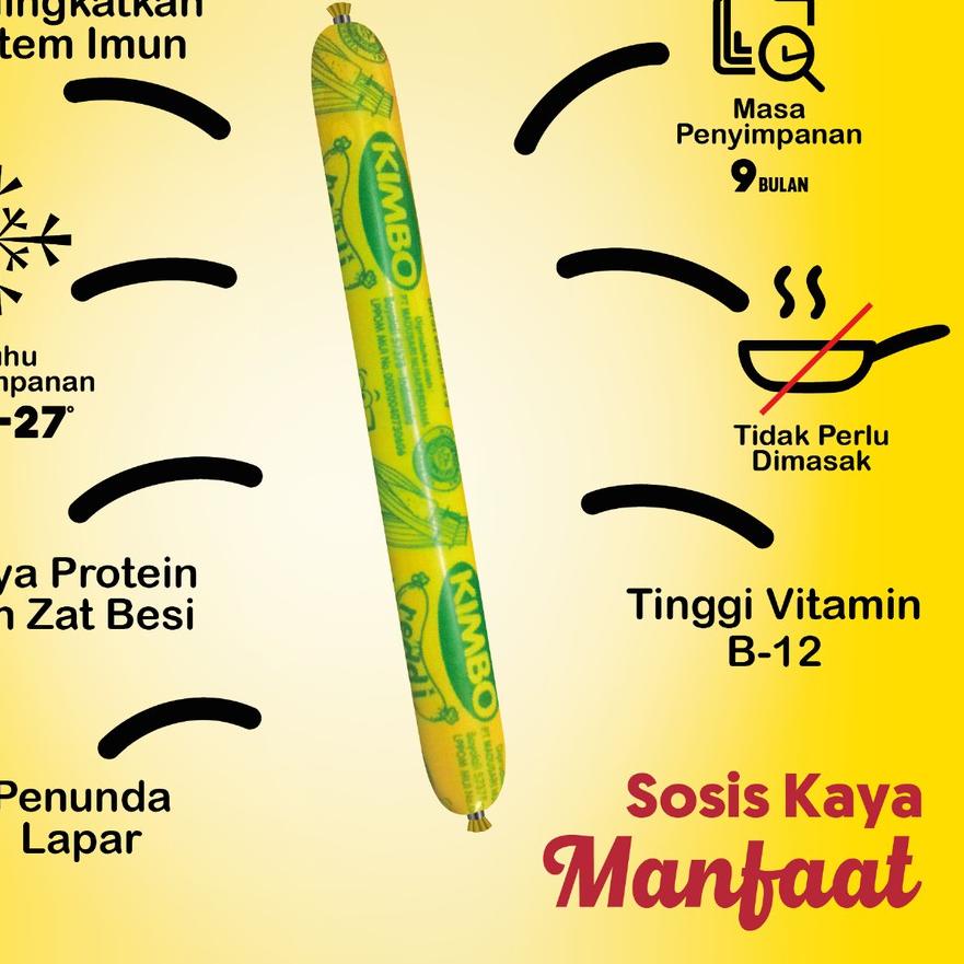 

9.9✔️KIMBO Reddi Sosis Ikan Rasa Otak-otak Toples Triple Pack|KD6