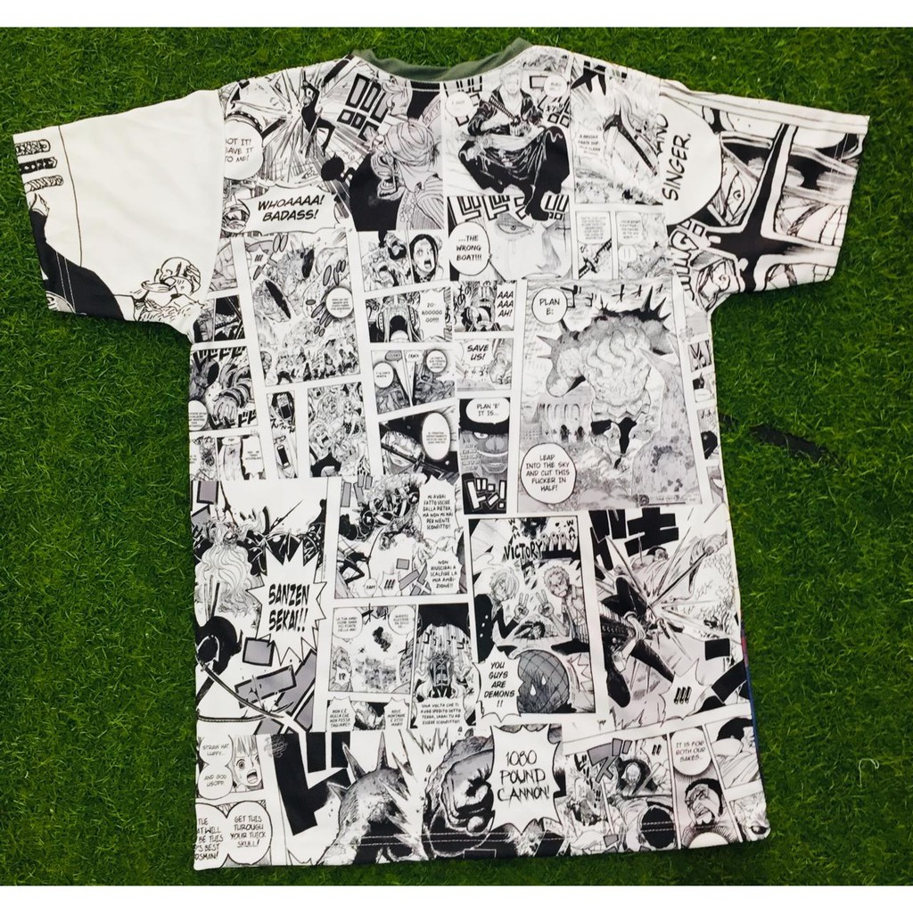 Tshirt Roronoa Zoro Badaass Fullprint Anime Onepiece Manga Premium Dryfit